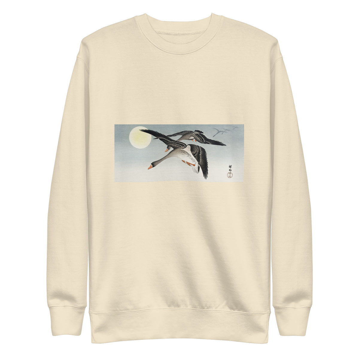 Sweater Birds At Full Moon - Ohara Koson 1900 Signature
