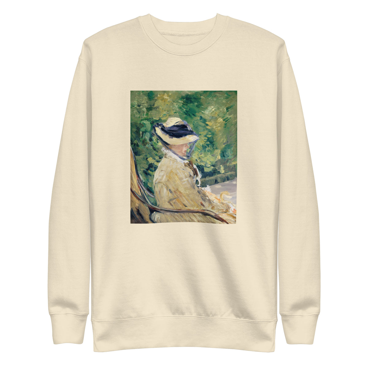 Sweater Madame Manet Suzanne Leenhoff 1830 1906 At Bellevue Painting In High Resolution Signature