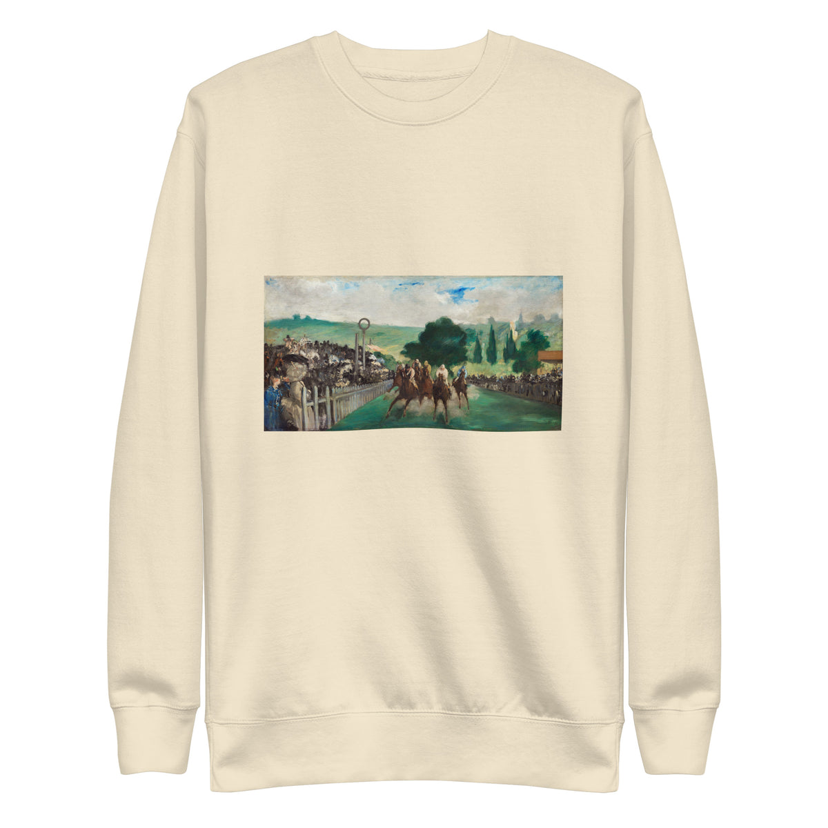 Sweater The Races At Longchamp Painting In High Resolution Signature