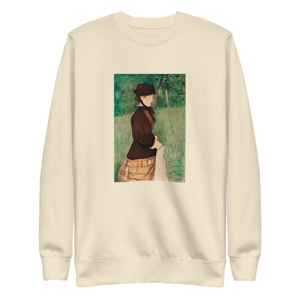 Sweater Young Woman In A Garden Jeune Femme Dans Un Jardin Painting In High Resolution Signature