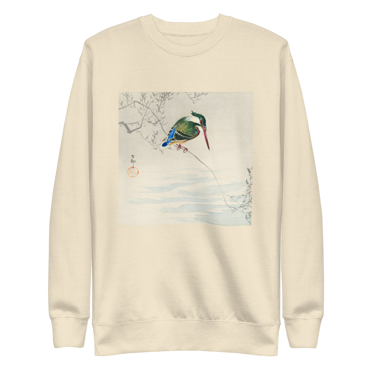 Sweater A Kingfisher - Ohara Koson 1920 Signature