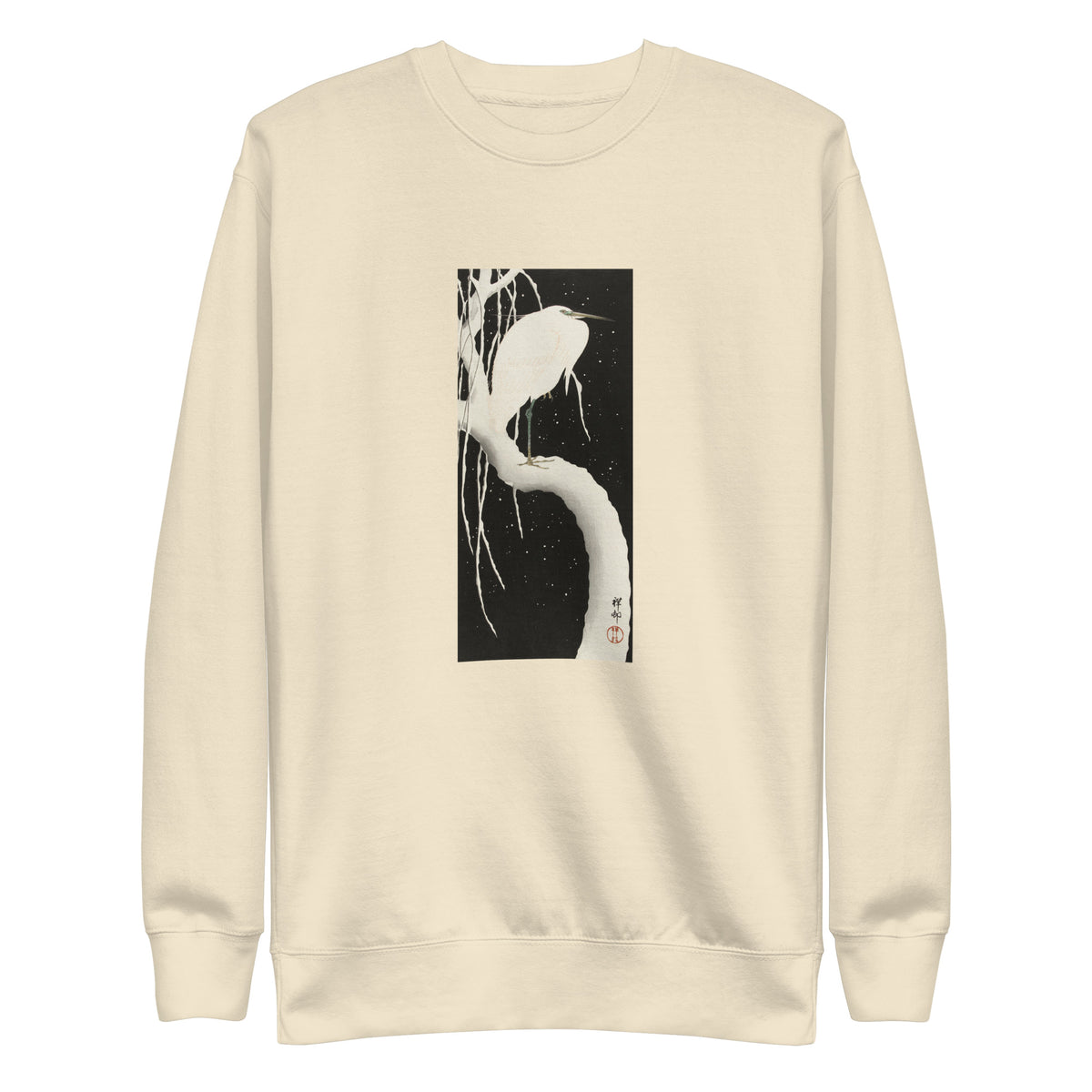 Sweater Heron In Snow Signature