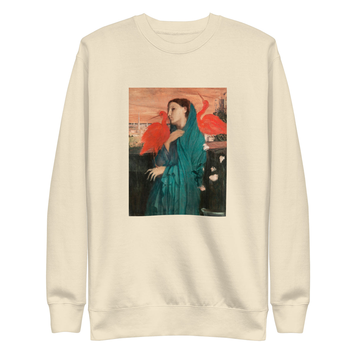 Sweater Young Woman With Ibis Painting In High Resolution Signature