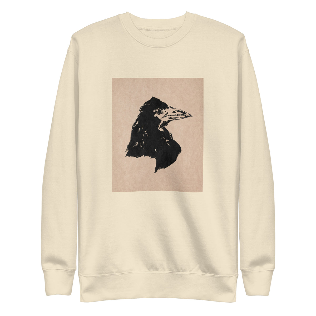 Sweater Raven Head Print In High Resolution Signature
