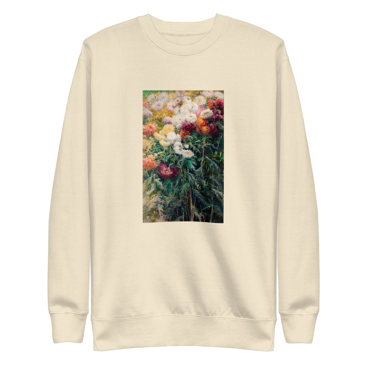 Sweater Chrysanthemums In The Garden At Petit Gennevilliers Painting In High Resolution Signature