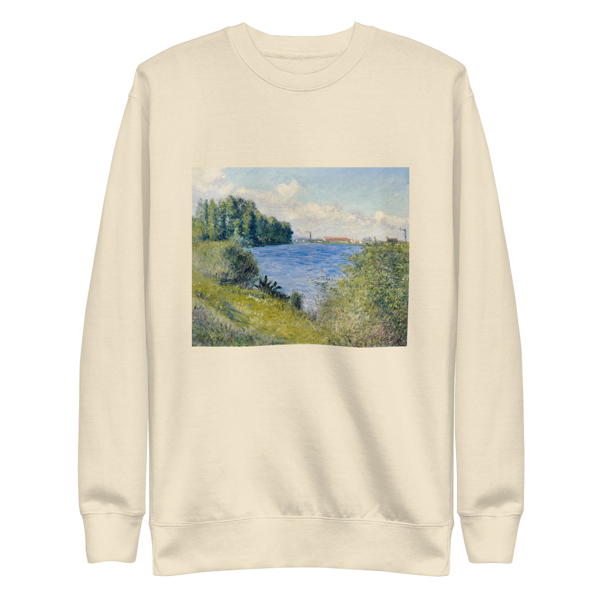 Sweater The Seine At Argenteuil Painting In High Resolution Signature
