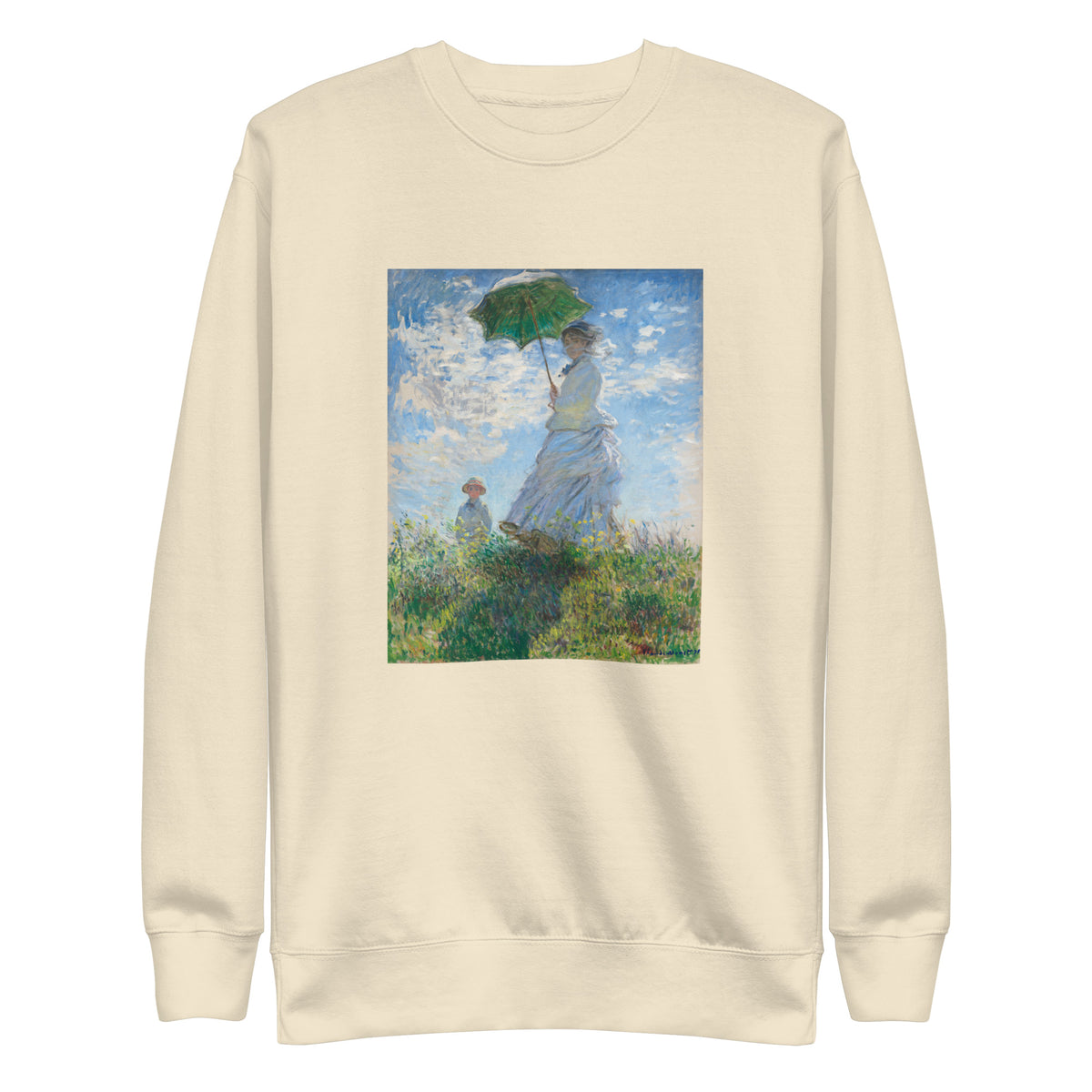 Sweater Claude Monet S Madame Monet And Her Son Woman With A Parasol Famous Painting Signature