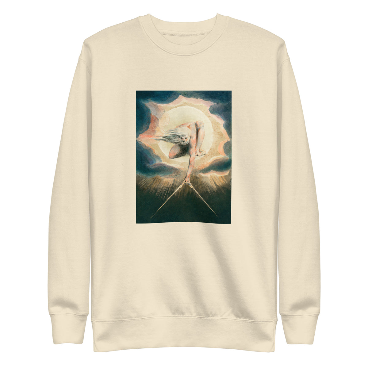 Sweater Ancient Of Days Setting A Compass To The Earth Illustration - William Blake 1794 Signature