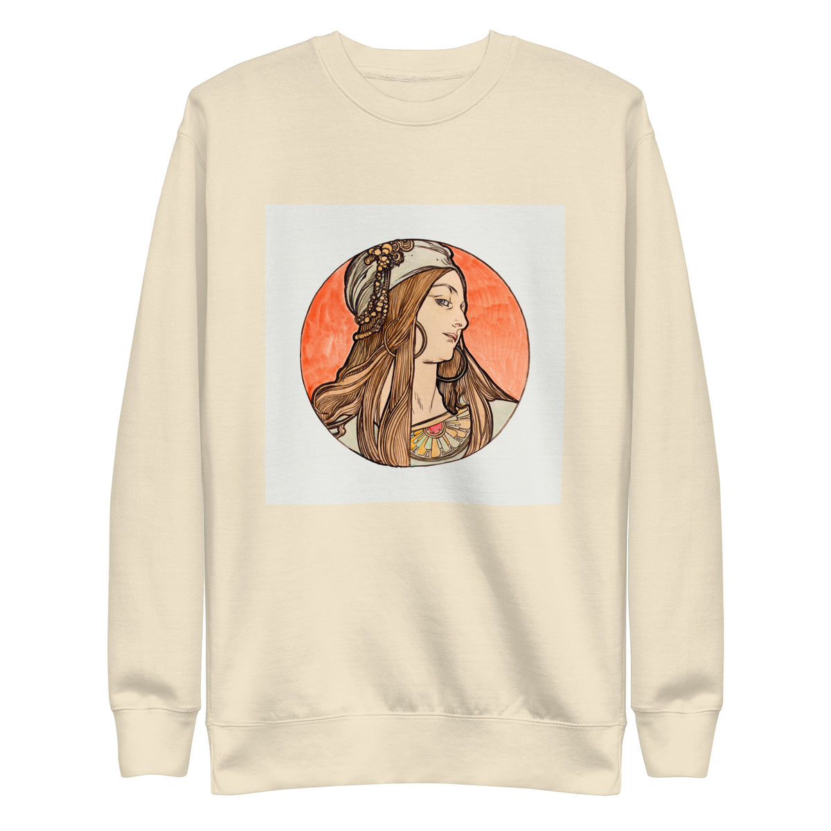 Sweater Stained Glass Fouquet Mucha VIII Signature