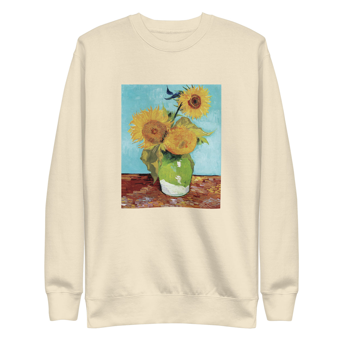 Sweater Vincent Van Gogh S Vase With Three Sunflowers Famous Painting Signature