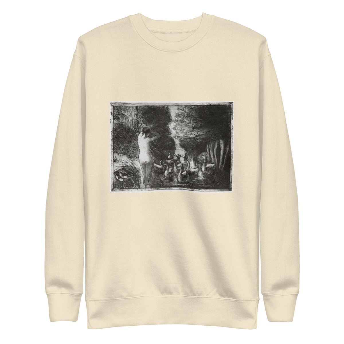 Sweater Bather With Geese Signature