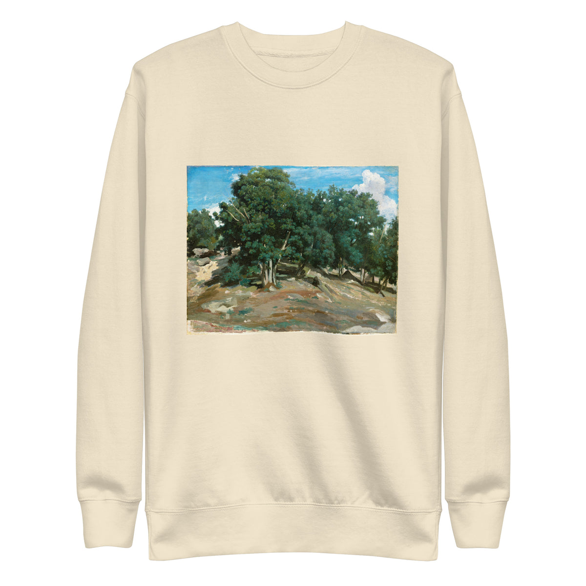 Sweater Fontainebleau Oak Trees At Bas-Breau 1832 Or 1833 Signature