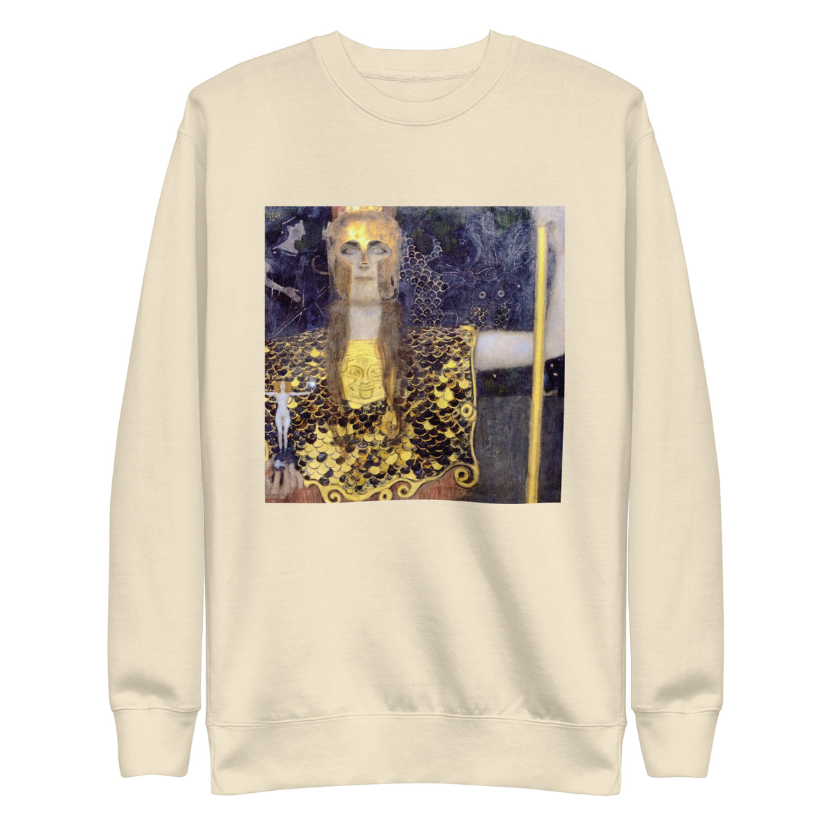 Sweater Gustav Klimt Pallas Athena Famous Painting Signature
