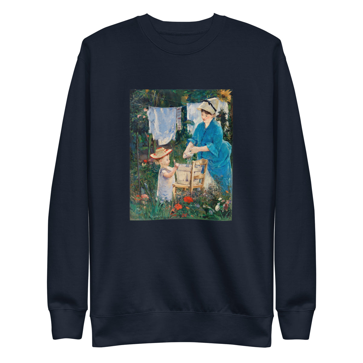 Navy Sweater Laundry Le Linge Painting In High Resolution Signature