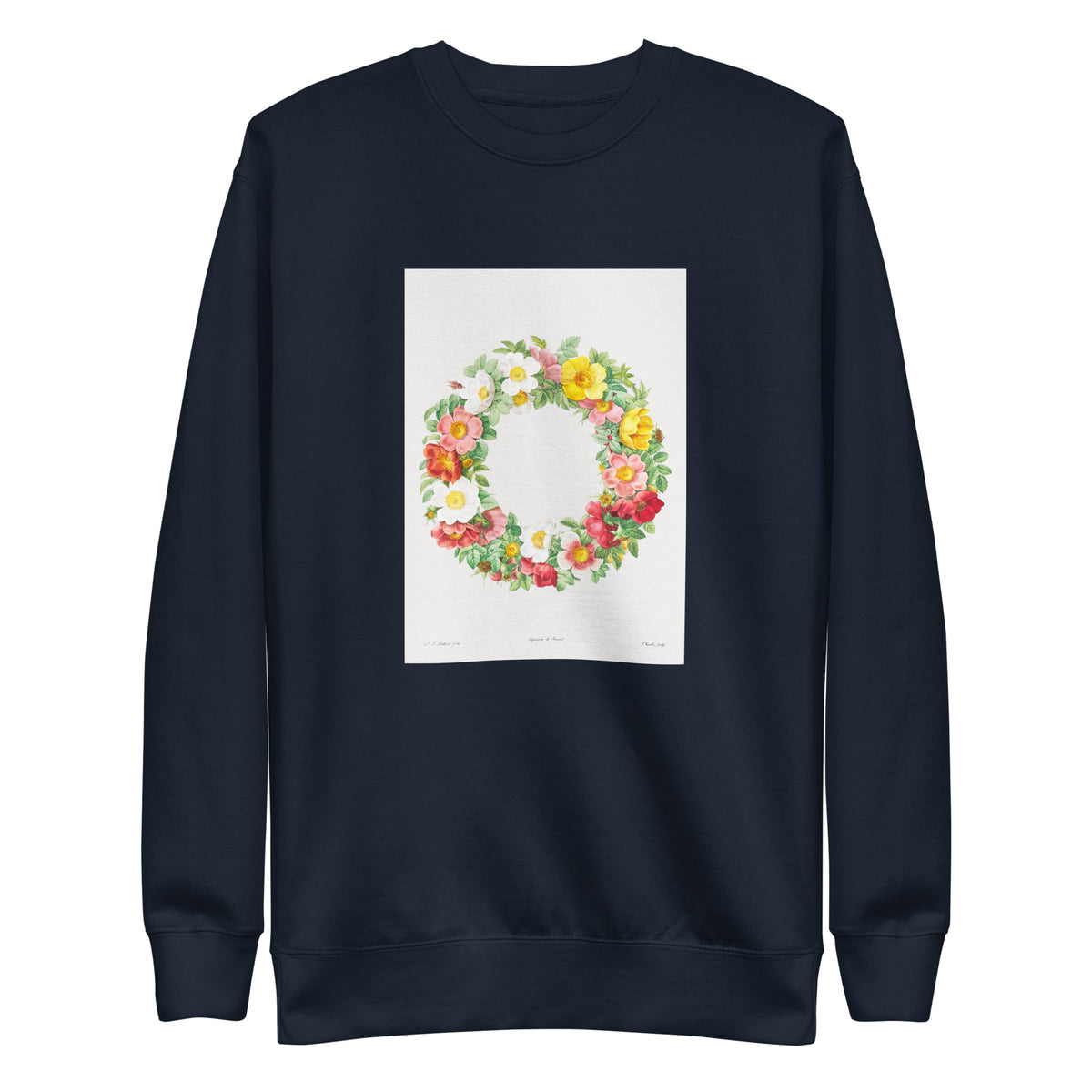 Navy Sweater Roses Signature