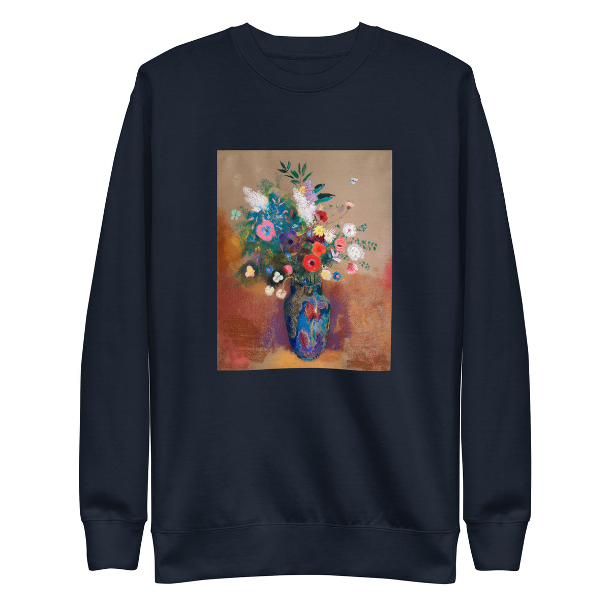 Navy Sweater Bouquet Of Flowers 1900 1905 Signature