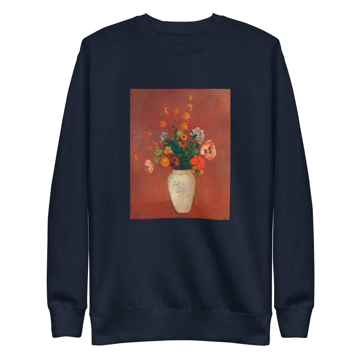 Navy Sweater Bouquet In A Chinese Vase 1912 1914 Signature