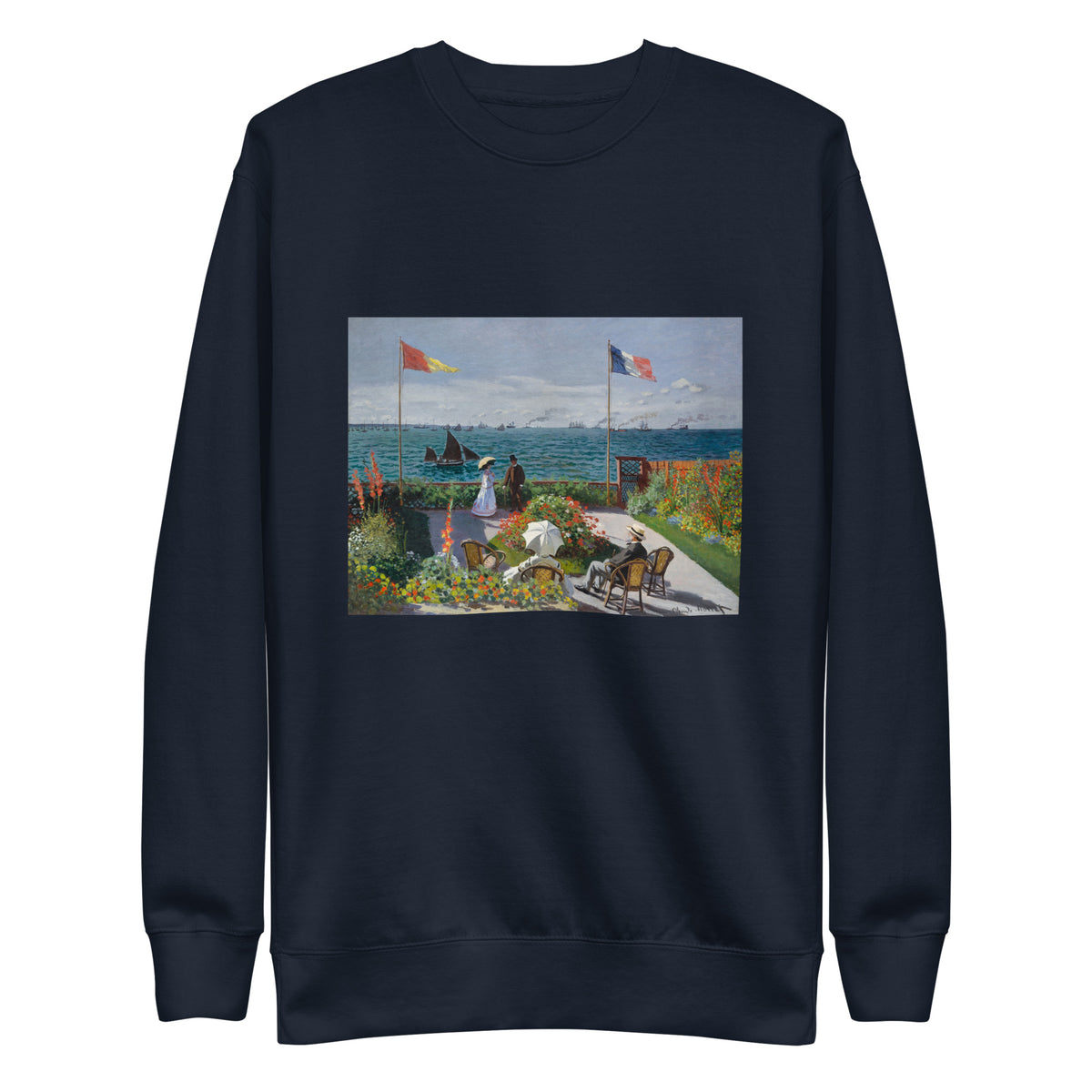 Navy Sweater Garden At Sainte-Adresse Signature