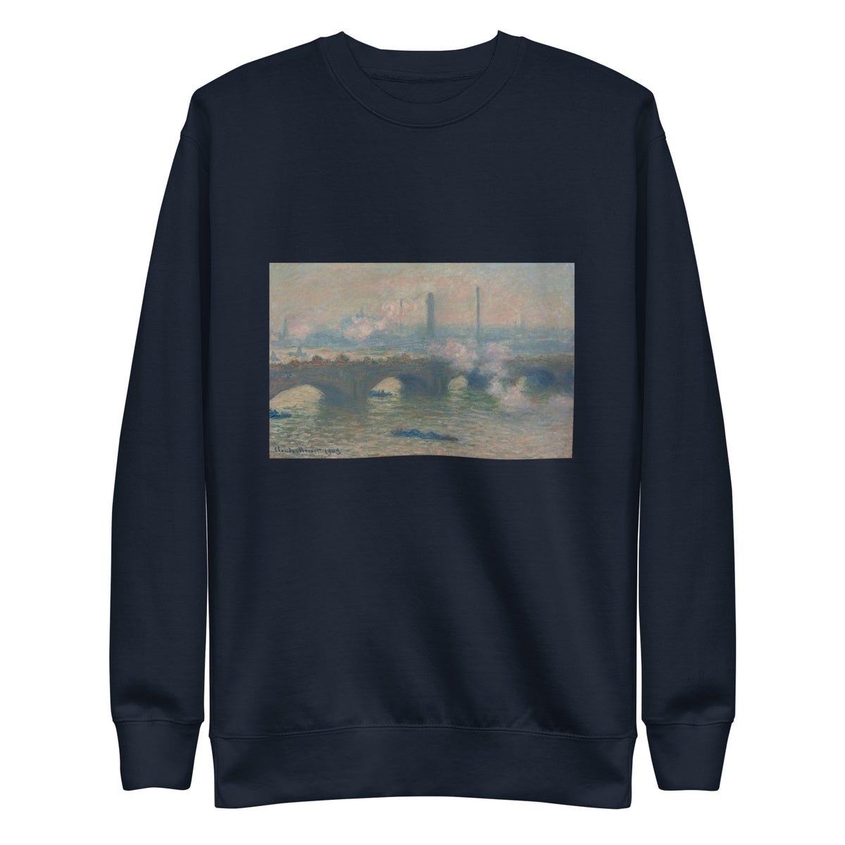 Navy Sweater Waterloo Bridge Gray Day Signature