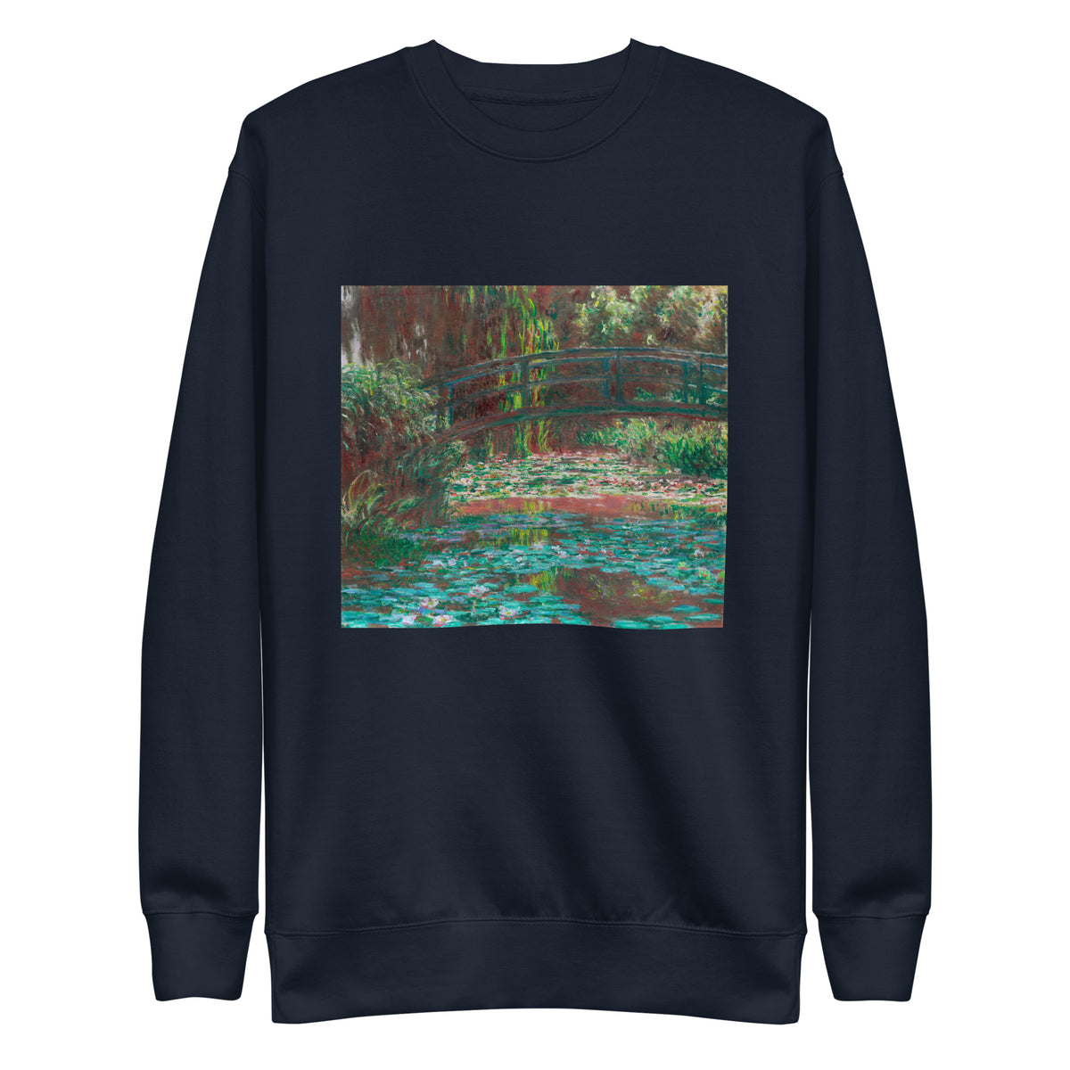 Navy Sweater Water Lily Pond Signature