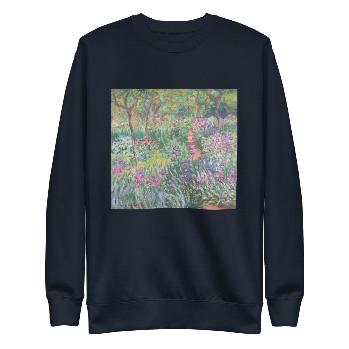Navy Sweater The Artist Garden In Giverny Signature