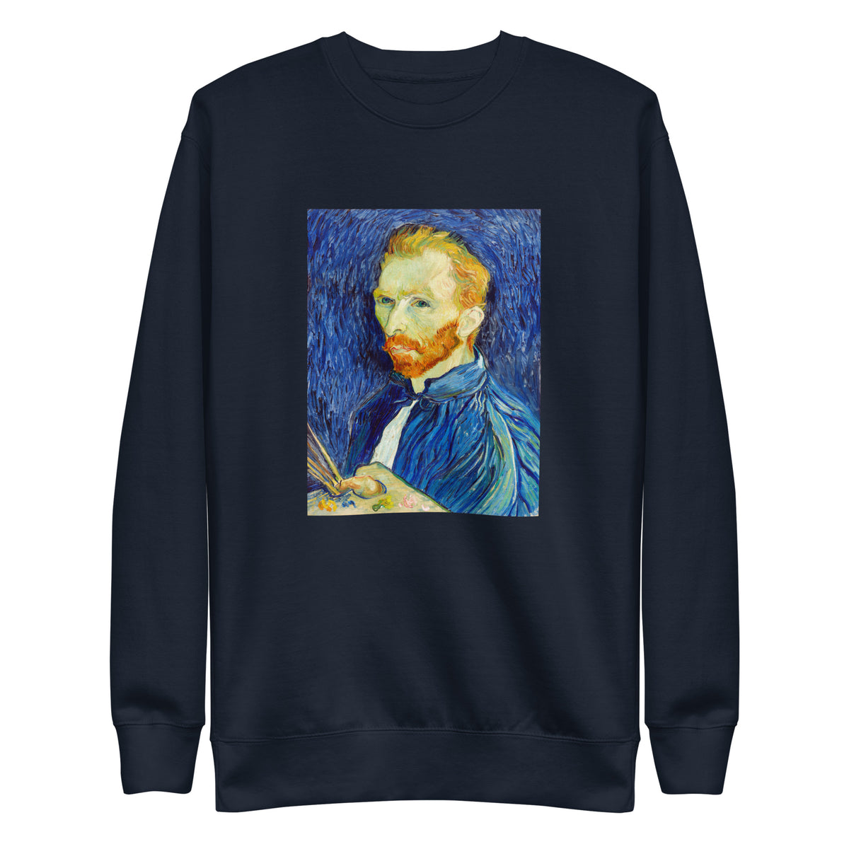 Navy Sweater Self-Portrait Signature