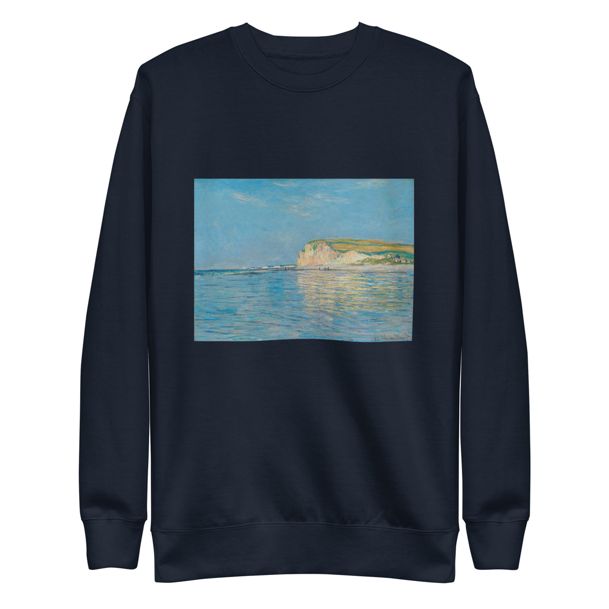 Navy Sweater Low Tide At Pourville Near Dieppe Signature