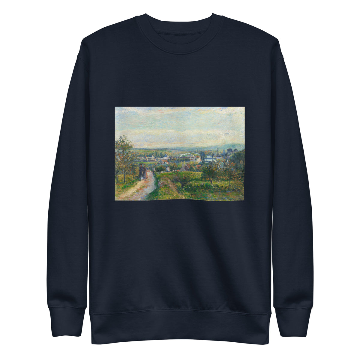 Navy Sweater View Of Saint-Ouen-L Aumone Signature