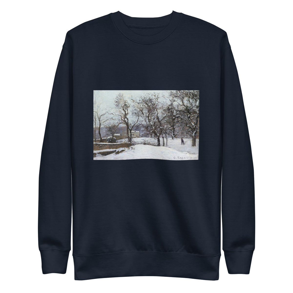 Navy Sweater Snow At Louveciennes Signature