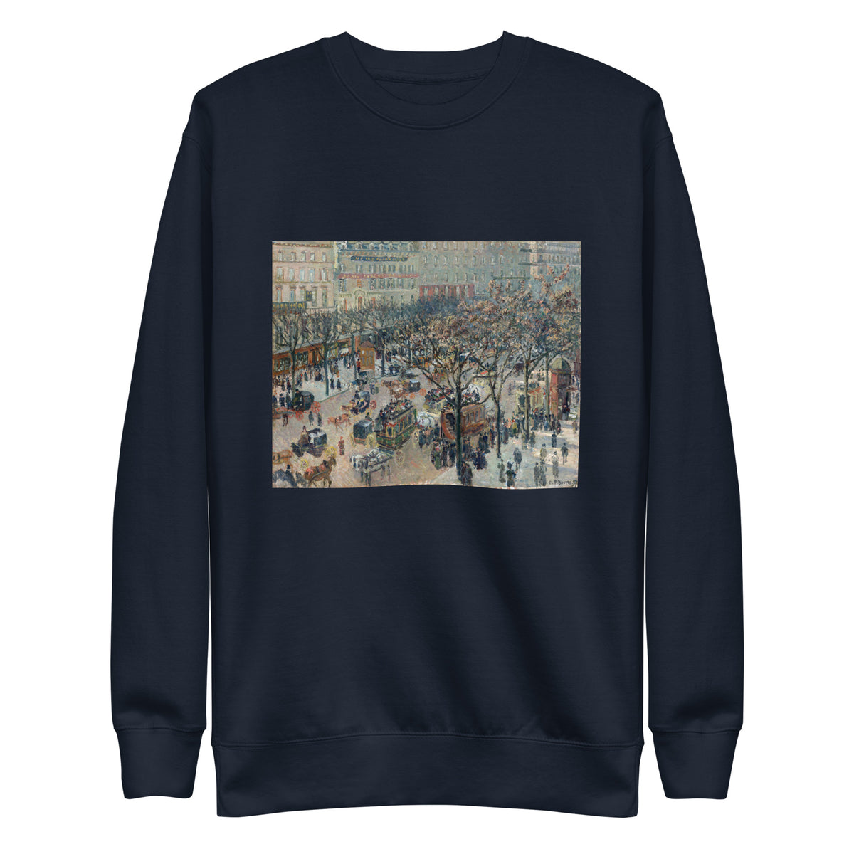 Navy Sweater Boulevard Of The Italians Morning Sunlight Signature