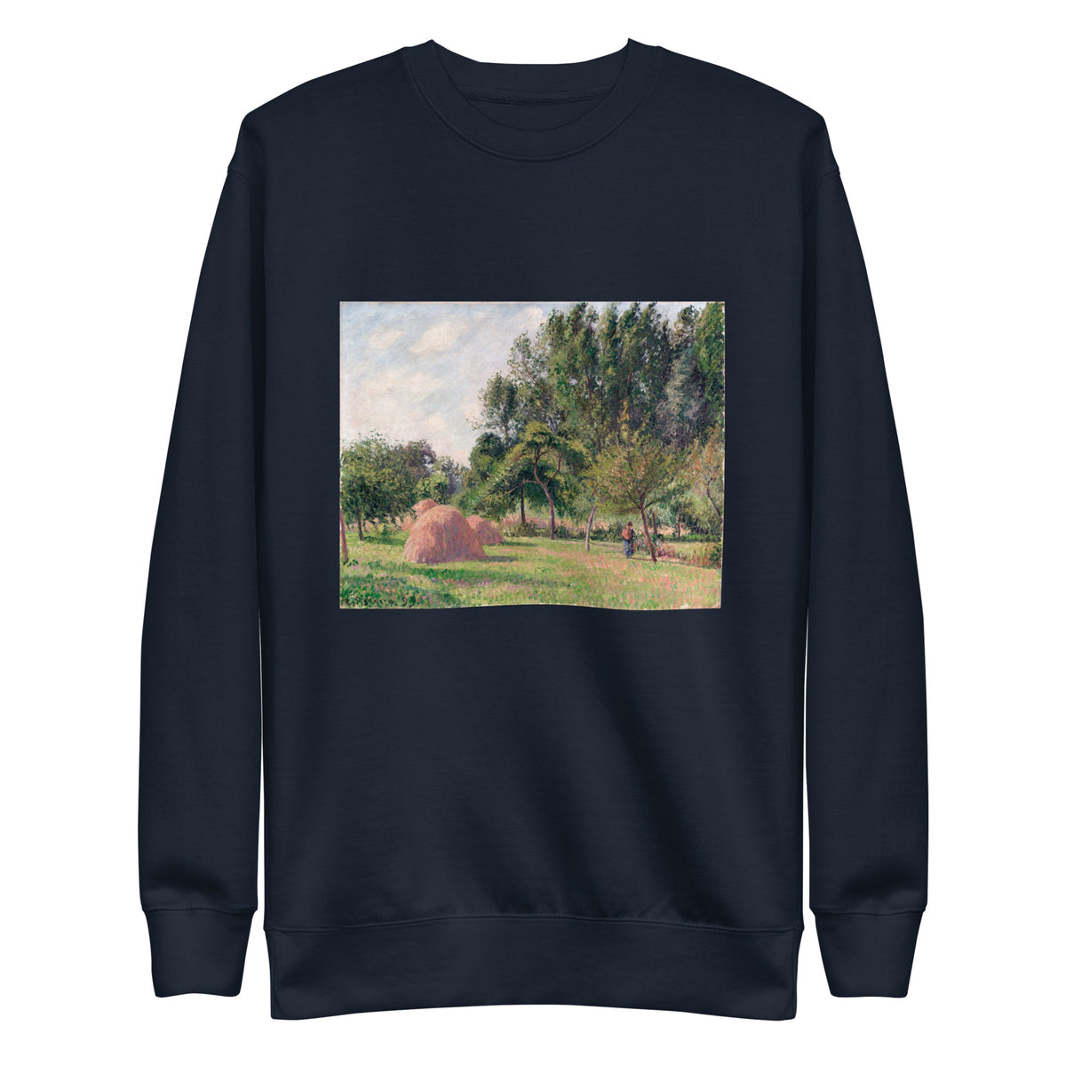 Navy Sweater Haystacks Morning Eragny Signature