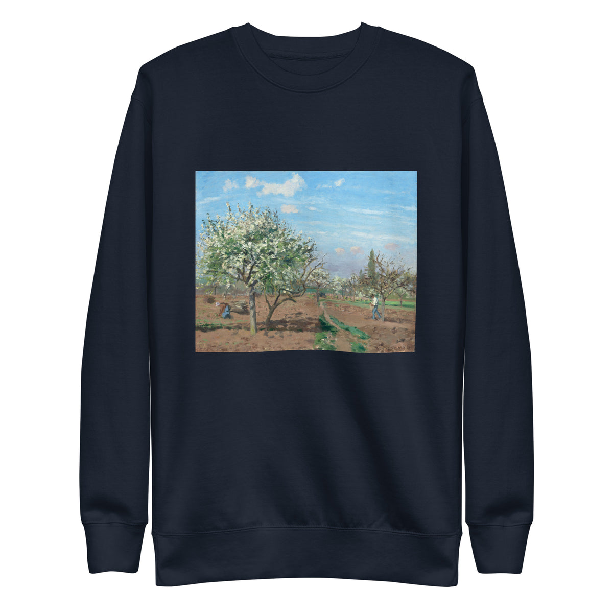Navy Sweater Orchard In Bloom Louveciennes Signature