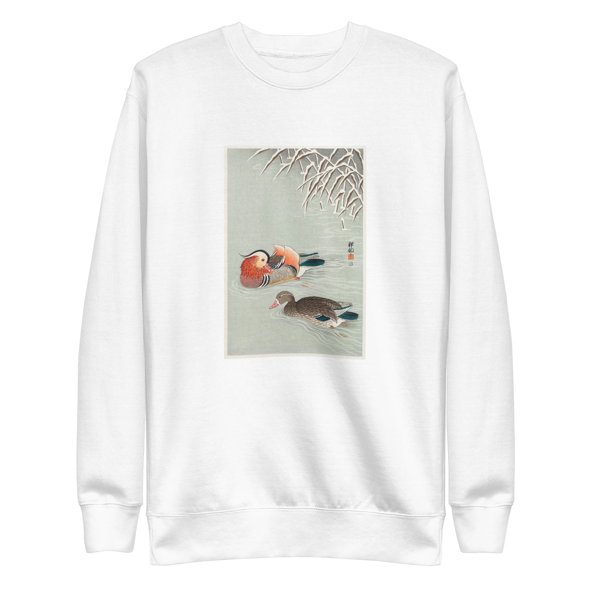 White Sweater Mandarin Ducks - Ohara Koson 1925 Signature