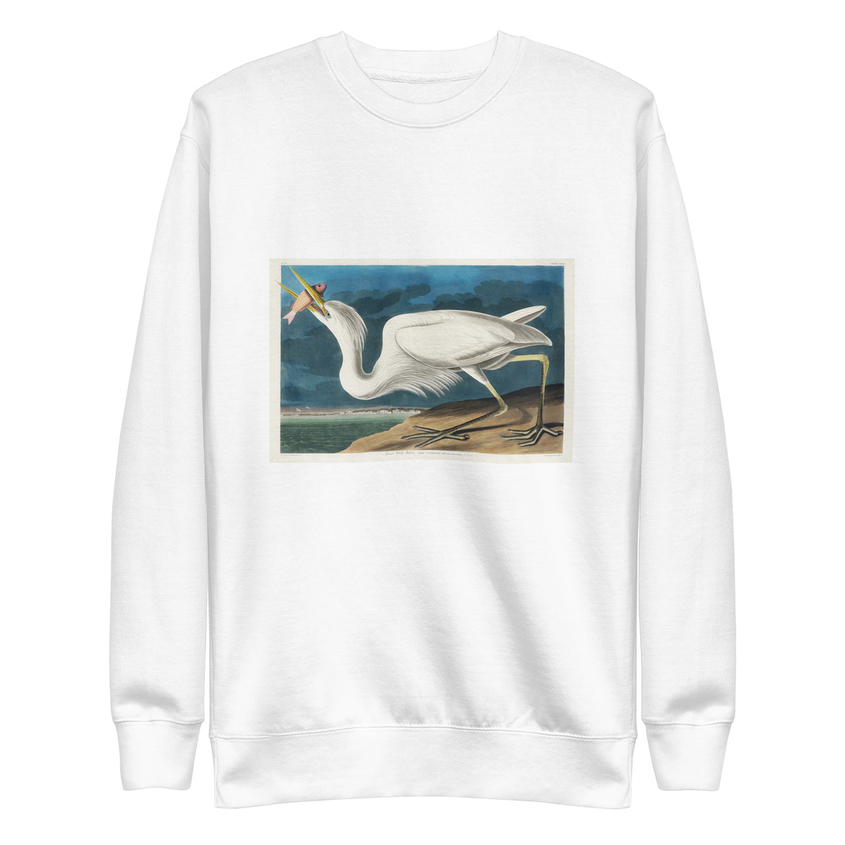 White Sweater Great White Heron Signature