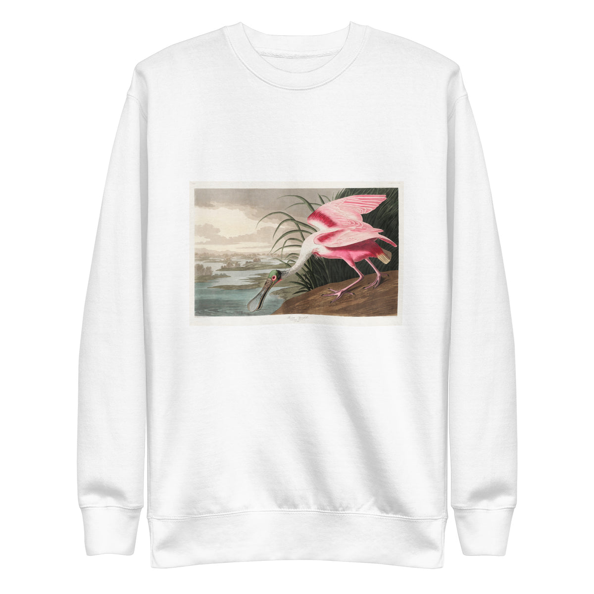 White Sweater Roseate Spoonbill Signature
