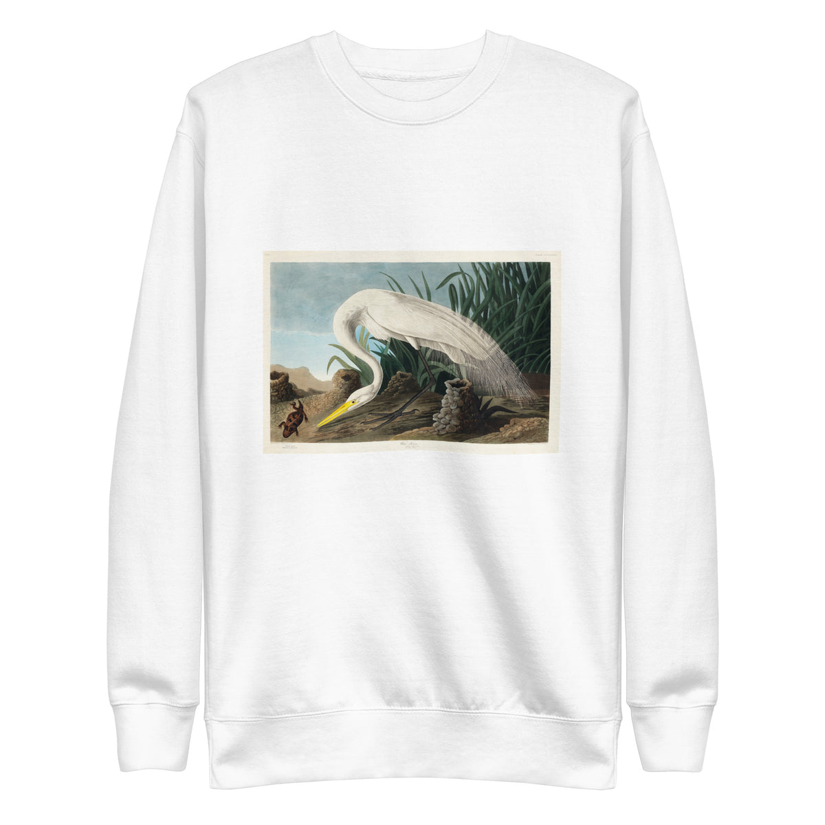 White Sweater White Heron Signature
