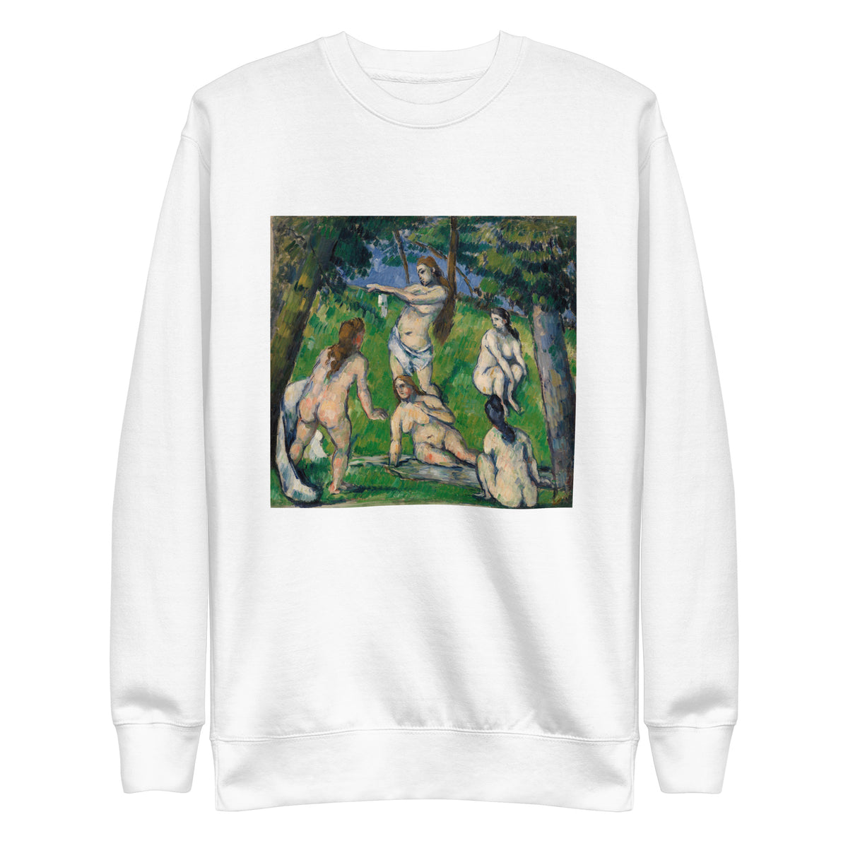 White Sweater Five Bathers Cinq Baigneuses Signature