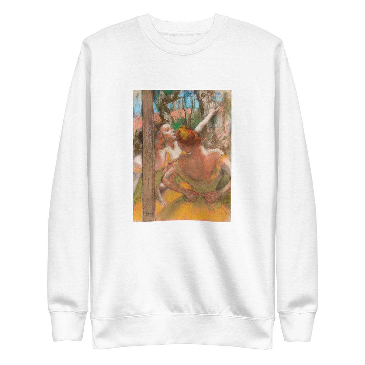 White Sweater Dancers Painting In High Resolution Signature