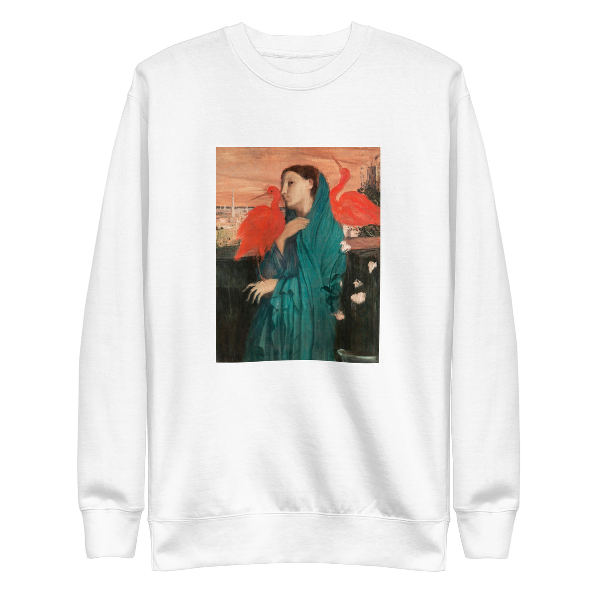 White Sweater Young Woman With Ibis Painting In High Resolution Signature