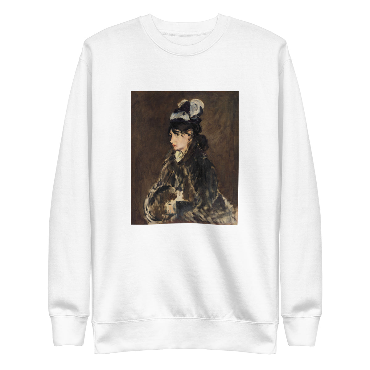 White Sweater Berthe Morisot C 1869 Painting In High Resolution Signature