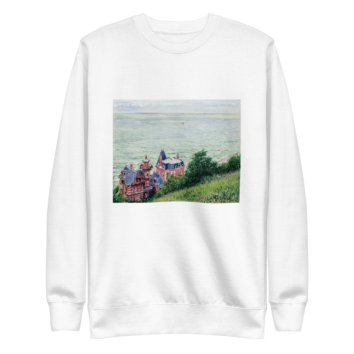 White Sweater Villas At Trouville Painting In High Resolution Signature