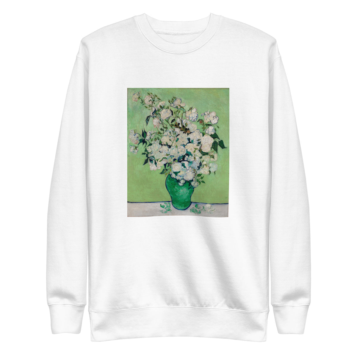 White Sweater Roses Van Gogh Met Signature