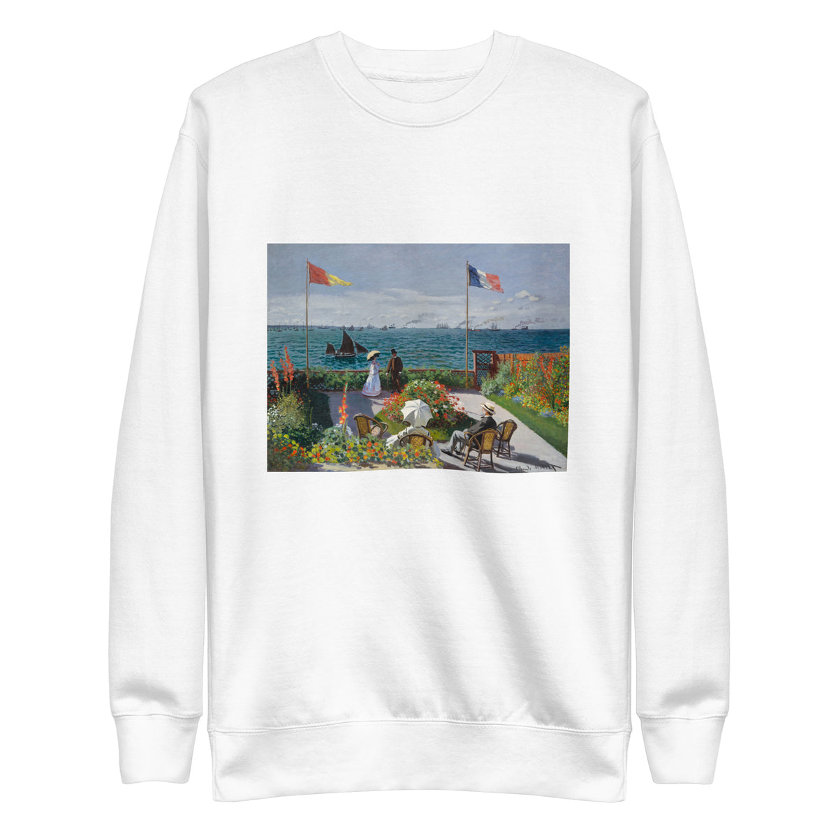 White Sweater Garden At Sainte-Adresse Signature