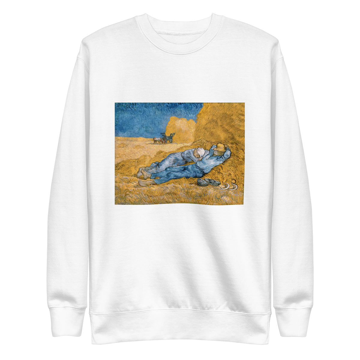 White Sweater Vincent Van Gogh S The Siesta Famous Painting Signature