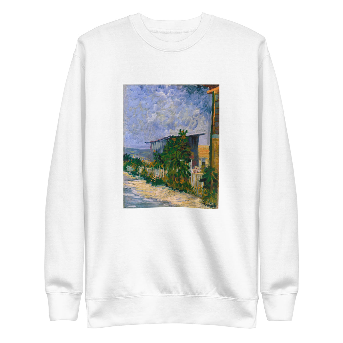 White Sweater Vincent Van Gogh S Shelter On Montmartre Famous Painting Signature