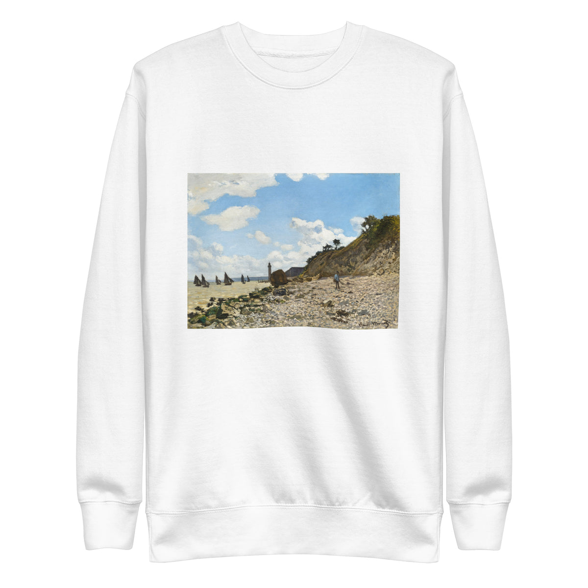 White Sweater The Beach At Honfleur Signature