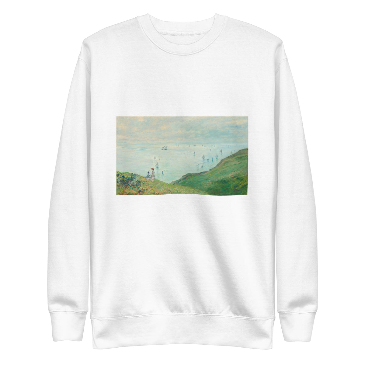 White Sweater Cliffs At Pourville Signature