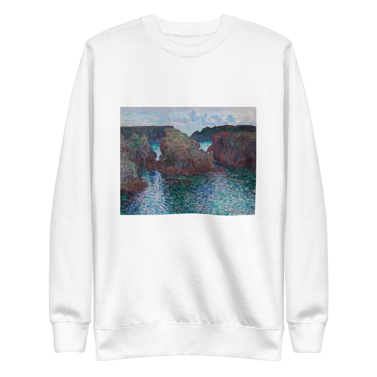 White Sweater Rocks At Port-Goulphar Belle- Icirc Le Signature