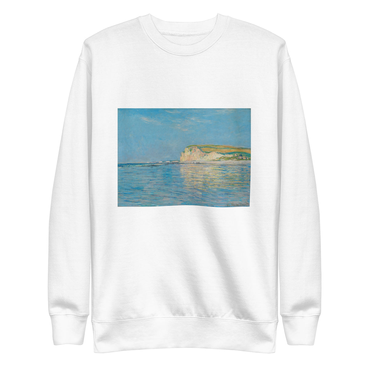 White Sweater Low Tide At Pourville Near Dieppe Signature