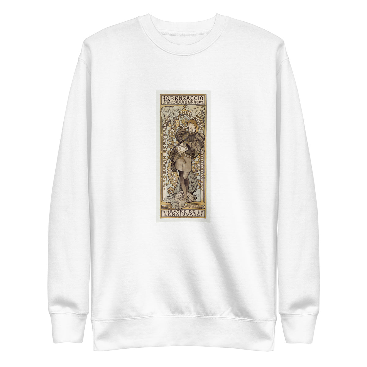 White Sweater Lorenzaccio Piece En V Actes D Alfred De Musset Adaptation De M Armand D Artois Theatre De La Renaissance - Alphonse Maria Mucha 1869 Signature